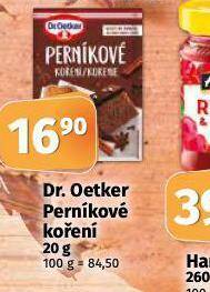 Coop Dr. oetker perníkové koření nabídka