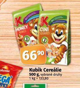Coop Kubík cereálie nabídka