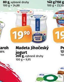 Coop Madeta jihočeský jogurt nabídka