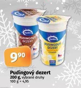 Coop Pudingový dezert nabídka