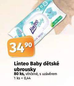 Coop Linteo baby dětské vlhčené ubrousky nabídka