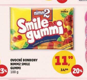Penny Market Ovocné bonbony nimm2 smile gummi nabídka