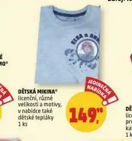 Penny Market Dětská mikina nabídka