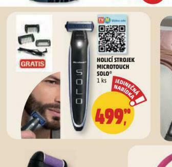 Penny Market Holicí strojek microtouch solo nabídka