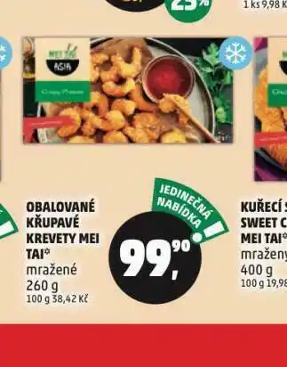 Penny Market Obalované křupavé krevety mei tai nabídka