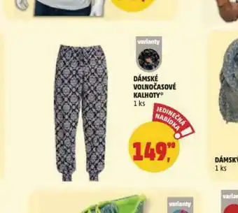 Penny Market Dámské vlonočasové kalhoty nabídka
