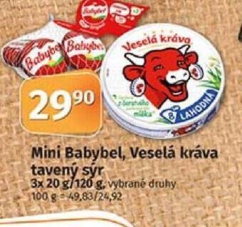 COOP TIP Mini Babybel, Veselá kráva tavený sýr nabídka