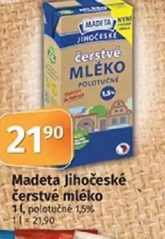 COOP TIP Madeta Jihočeské čerstvé mléko nabídka