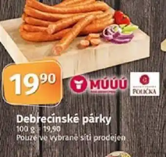 COOP TIP Debrecínské párky nabídka