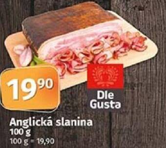 COOP TIP Anglická slanina 100 g nabídka