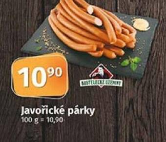 COOP TIP Javořické párky nabídka