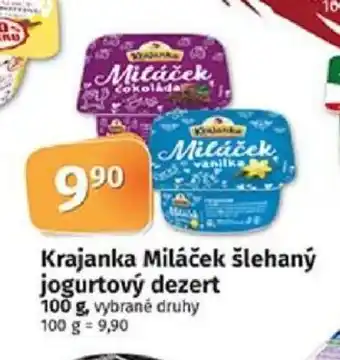 COOP TIP Krajanka Miláček šlehaný jogurtový dezert 100 g nabídka