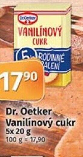 COOP TIP Dr. Oetker Vanilínový cukr 5x 20 g nabídka
