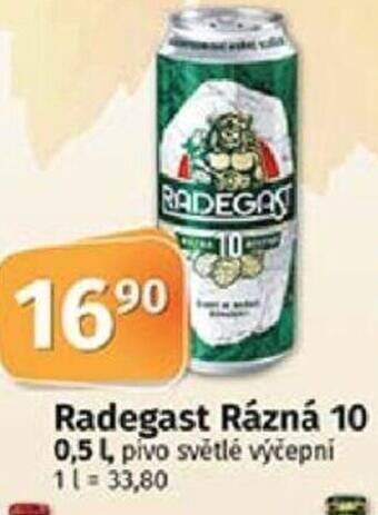 COOP TIP Radegast Rázná 10 0,5 l nabídka