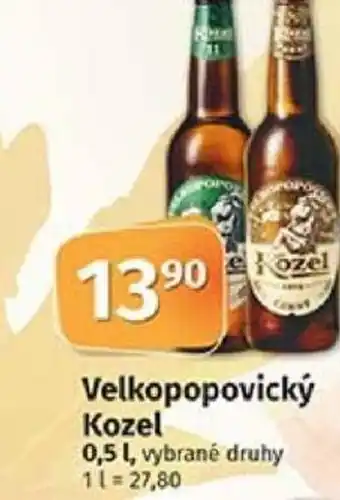 COOP TIP Velkopopovický Kozel 0.5l nabídka