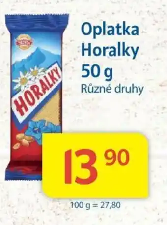 Kubík potraviny Oplatka Horalky 50 g nabídka
