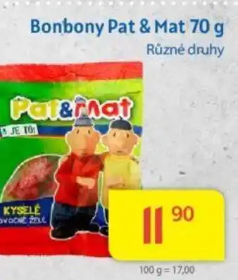 Kubík potraviny Bonbony Pat & Mat 70 g nabídka