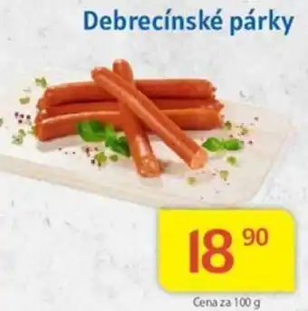 Kubík potraviny Debrecínské párky nabídka