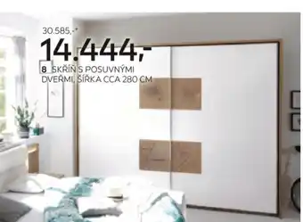 Kika Nábytek SKŘÍŇ S POSUVNÝMI DVEŘMI, ŠÍŘKA CCA 280 CM nabídka