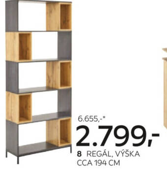 Kika Nábytek REGÁL, VÝŠKA CCA 194 CM nabídka