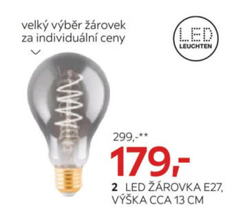Kika Nábytek LED ŽÁROVKA E27, VÝŠKA CCA 13 CM nabídka