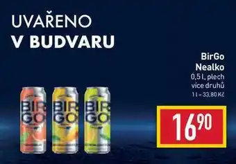 Billa Birgo nealko 0,5 l, plech nabídka