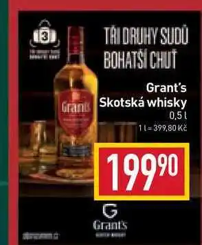 Billa Grant's skotská whisky 0,5l nabídka