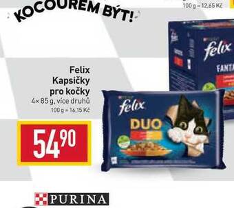 Billa Felix kapsičky pro kočky 4x 85 g nabídka