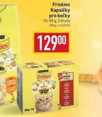 Billa Friskies kapsičky pro kočky 12x 85 g nabídka