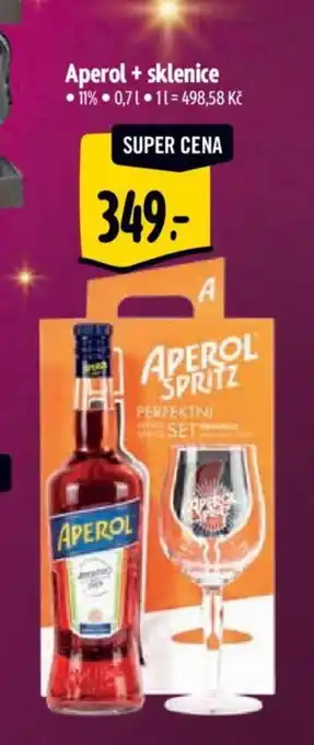 Albert Aperol + sklenice nabídka
