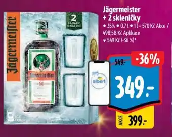Albert Jägermeister + 2 skleničky nabídka