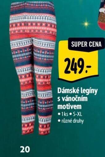 Albert Dámské legíny s vánočním motivem nabídka