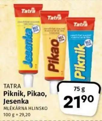 Coop TATRA Piknik, Pikao, Jesenka nabídka
