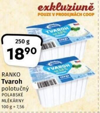 Coop RANKO Tvaroh polotučný nabídka