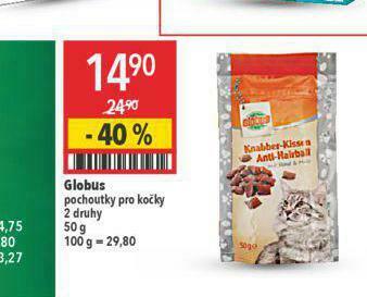 Globus Globus pochoutky pro kočky nabídka