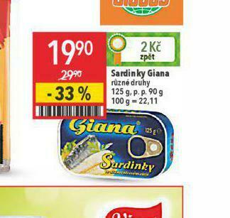 Globus Sardinky giana nabídka