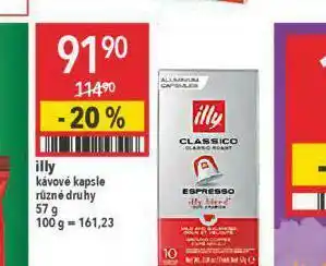Globus Illy kávové kapsle nabídka