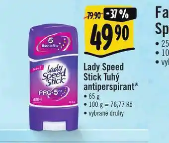 Lady speed stick tuhý antiperspirant