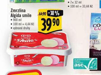 Albert Zmrzlina algida smile nabídka