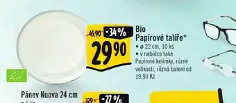 Albert Bio papírové talíře nabídka