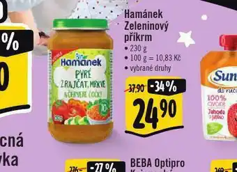 Albert Hamánek zeleninový příkrm nabídka