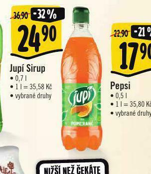 Albert Jupí sirup nabídka