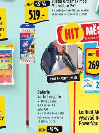 Albert Vileda ultramax mop microfibre 2v1 nabídka