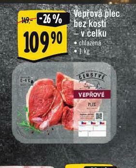 Albert Vepřová plec bez kosti nabídka