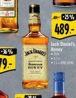 Albert Jack daniel´s honey nabídka