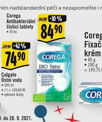 Albert Corega antibakteriální čistící tablety nabídka