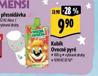Albert Kubík ovocné pyré nabídka