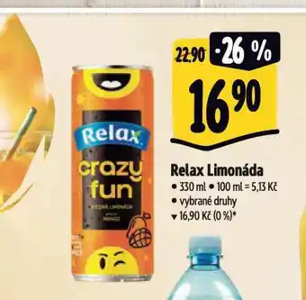 Albert Relax limonáda nabídka