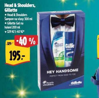 Albert Head&shoulders šampon, gillette gel na holení nabídka