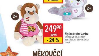Globus Plyšová opice janica nabídka